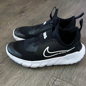 Nike Kids Black Sneakers with White Accents